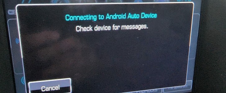 The glitch breaks down Android Auto in some cars