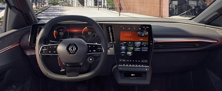 LG's digital cockpit in the new Megane