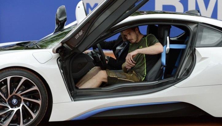 Andy Murray Received a New i8 after Winning the 2015 BMW Open 