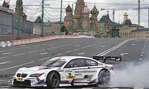 Andy Priaulx Puts On a Show in Moscow with his 2013 DTM M3