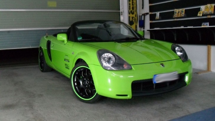 Lime Green Toyota MR2