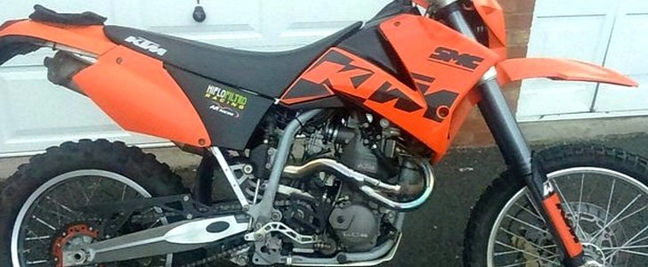 The Police are looking for this stolen KTM in the Middlesborough area, the UK