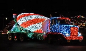 Another Kind of Coca-Cola Truck: Christmas Cement Mixer