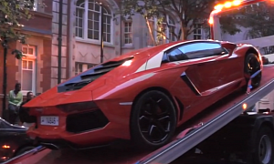 Another Lamborghini Aventador Seized by the London Police