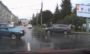 Another Russian Driver Fails to Yield
