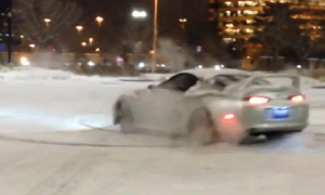 Another Toyota Supra Playing in the Snow