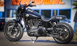Anthracite Grey Harley-Davidson TB-2 Is the Unlikely Low Rider S Superbike