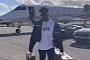 Antonio Brown Drives Lamborghini Huracan Spyder to Private Jet, Gives Tour of the Aircraft