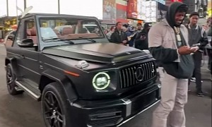 Antonio Brown Rides in a Custom Mercedes G-Wagen Cabrio in NYC, Just Like Diddy