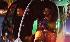 Anuel AA’s Biggest Flex: Arriving at His Team’s Basketball Game in a Chopper