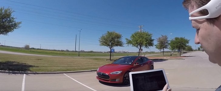 Tesla Model S mind control demonstration