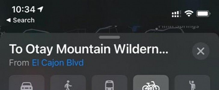 Apple Maps cycling navigation