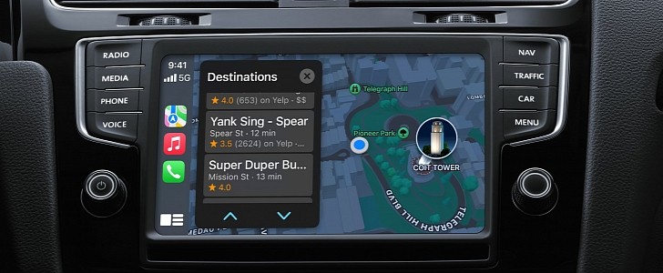 Apple Maps en CarPlay