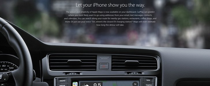 Apple describes CarPlay on its website