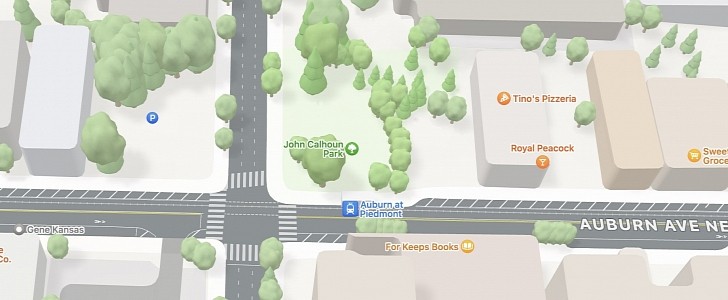 The updated maps in Apple Maps