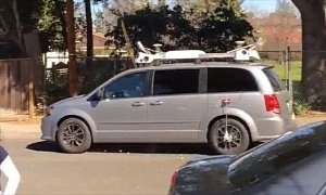 Apple iCar Test Mule Captured on Video in California, Takes the Form of a Dodge Minivan