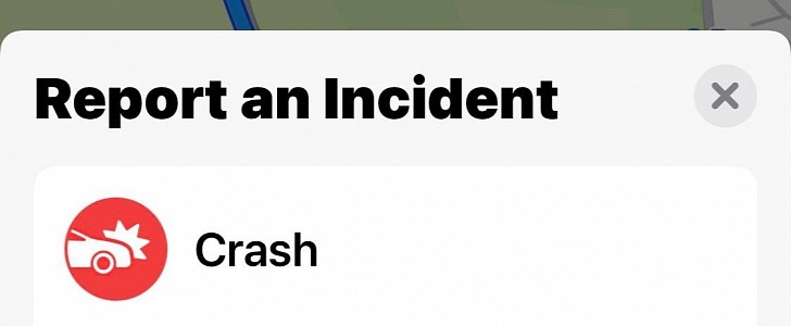 Apple Maps incident reporting