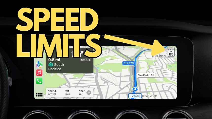 Apple Maps speed limit