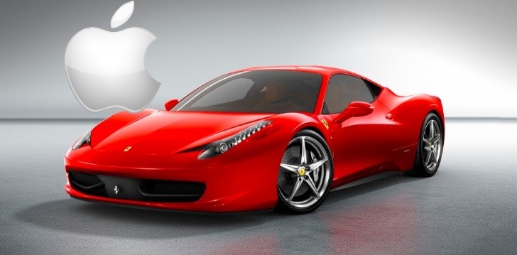 Ferrari 458 with Apple