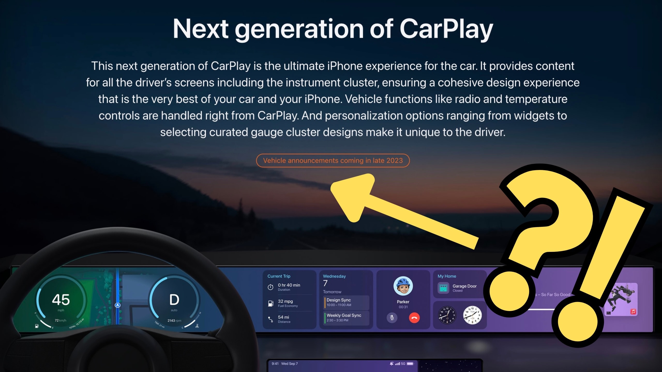 Que nous réserve la prochaine génération d'Apple CarPlay ?