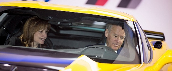Joe Biden Meets Mary Barra, GM's CEO