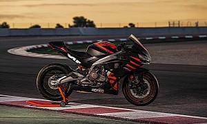 Aprilia RS 457 Drops Its Covers in Public at the 2023 EICMA Show
