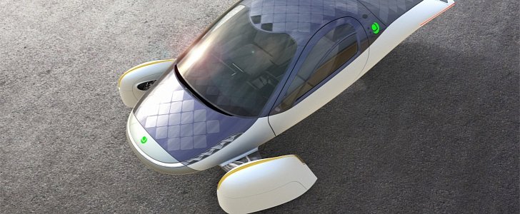 3-wheel, 2-person solar-powered EV Aptera