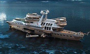Arctic Owl Concept Is a Spaceship on Water, Explorer With Superyacht Amenities