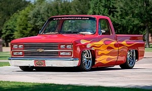 Are Flames Still Cool? Project Red Rocker 1985 Chevy Pickup Bets $50K They Are