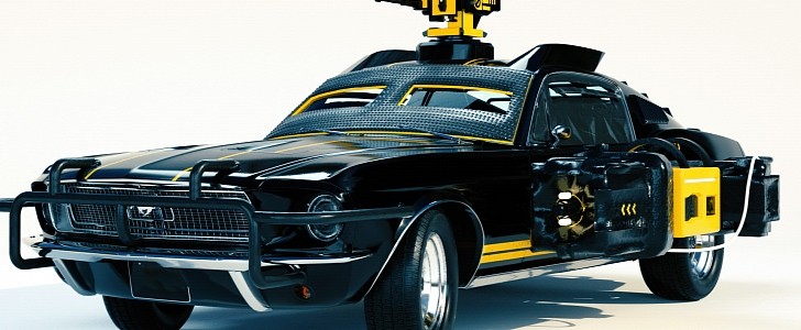 Armored Ford Mustang Rendering
