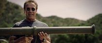 Arnold Schwarzenegger Blows Up a Cadillac as a Greet to California Senator’s Green Car Bill