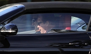 Arnold Schwarzenegger Drives a Bentley Continental GT, Smokes Cuban Cigar