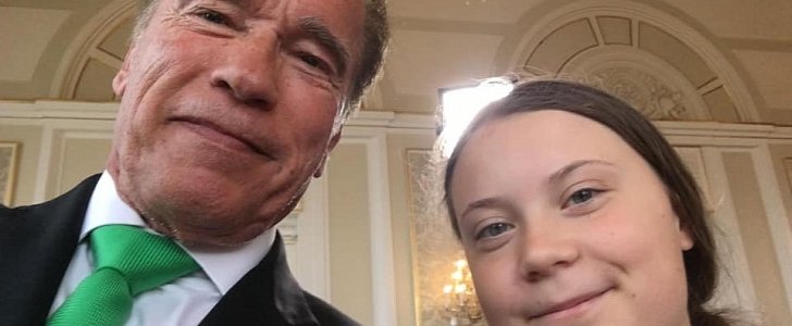 Arnold Schwarzenegger backs Greta Thunberg
