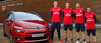 Arsenal Players Play Car-Football in Grand C4 Picasso