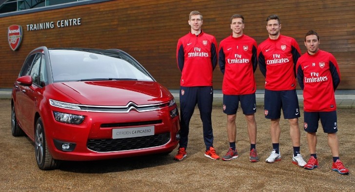 Arsenal Players Play Car-Football in Grand C4 Picasso