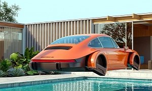 Artist Chris Labrooy Challenges Expectations With Floating Porsche 911s