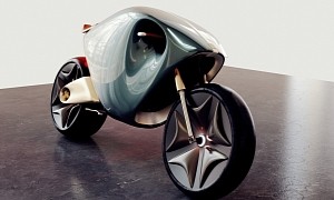 Artist Explores Cues of Ferrari's Monza SP2 and Adapts Them to a Questionable Motorcycle