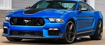 Artist Makes 2021 Ford Mustang Mach 1 More Like a Muscle Car With GT500 Features