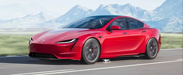 Artist Tries to Design Next-Gen Tesla Model S, Gives It Roadster Looks
