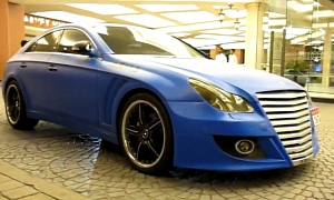 ASMA Design Mercedes CLS in Matte Blue