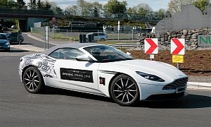 Aston Martin DB11 Volante Spied Without Camouflage, Reaches Dealers Spring '18