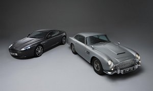 Aston Martin DB5 Bond Car Meets DB9