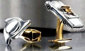 Aston Martin DB6 Cufflinks from the Prince of Wales' Car