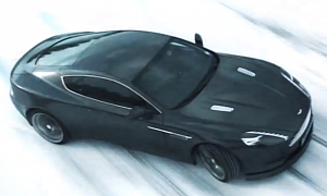 Aston Martin Drifting Its Cars on Spikes in Lapland for 2014