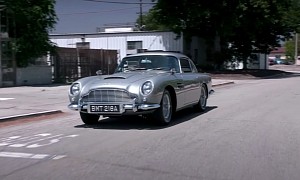 Aston Martin Drops by Jay Leno's Garage to Show off DB5 Goldfinger Continuation