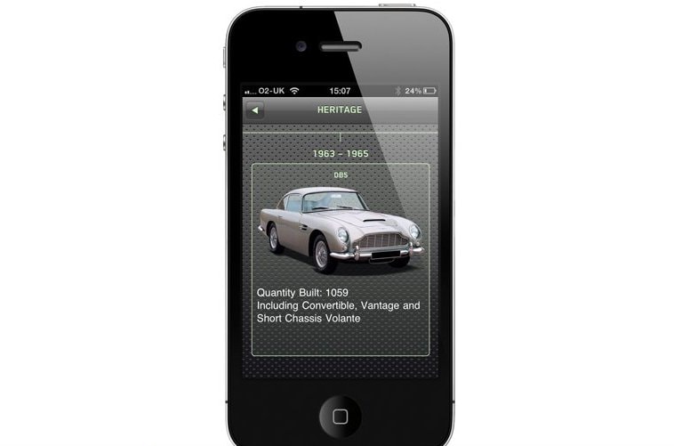 Explore Aston Martin with new iPhone app