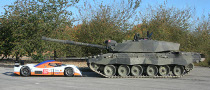 Aston Martin LMP1 Vs. Battle Tank