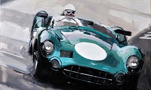 Aston Martin Paintings Here for Centenary Celebration