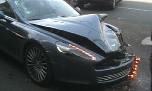 Aston Martin Rapide Crash in China
