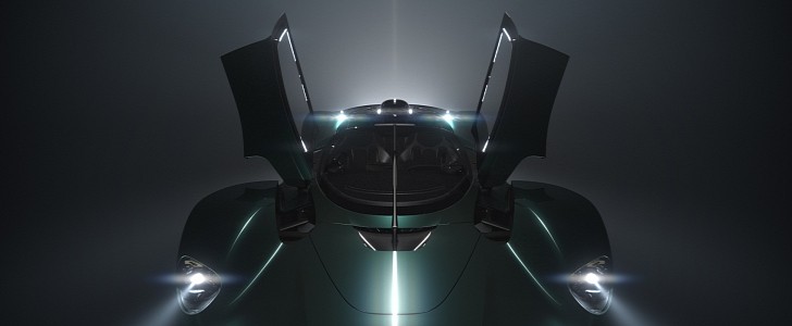 Aston Martin Valkyrie Roadster teaser for Pebble Beach Concours d’Elegance 